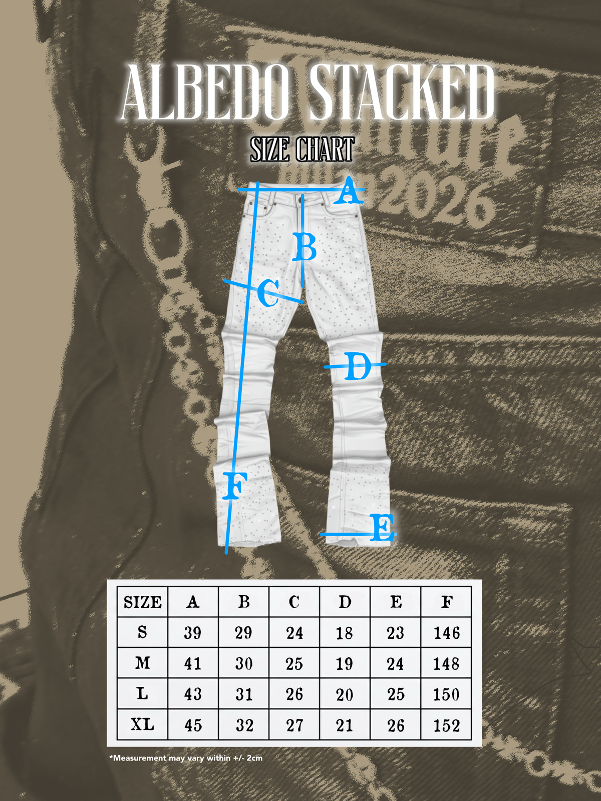 ALBEDO STACKED JEANS